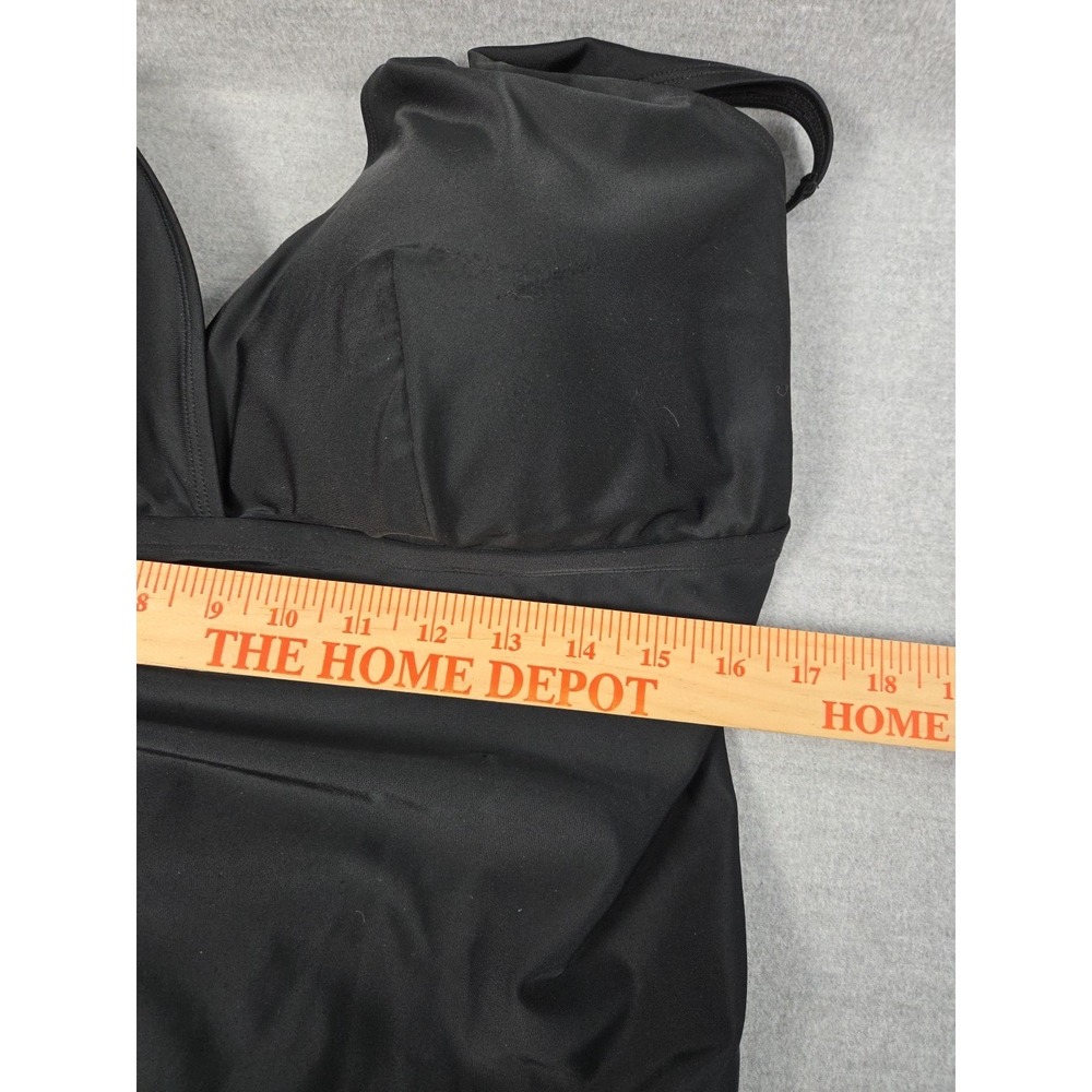 Torrid 4X Swimsuit‎ Bathing Suit One Piece Black Molded Cups No Wires Adjustable - Picture 5 of 9